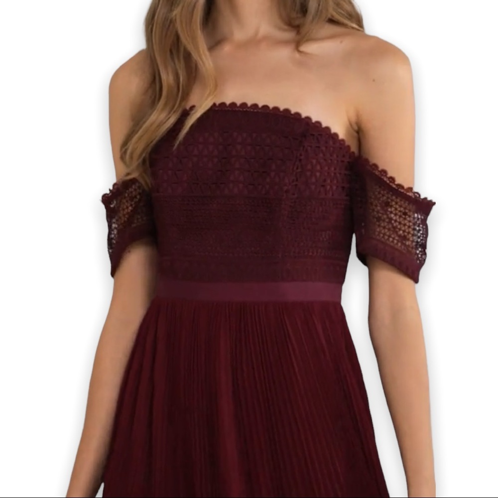 ASOS Premium Guipure Lace Paneled Maxi Dress - Picture 5 of 16